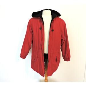 Westbound Red Jacket with Hood and Quilted Lining, Size L
